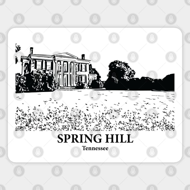 Spring Hill - Tennessee Magnet by Lakeric